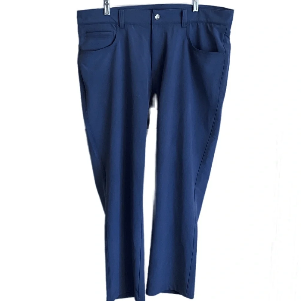 Peter Millar Crown Crafted Golf Pants 5 Pocket Medium Blue Mens